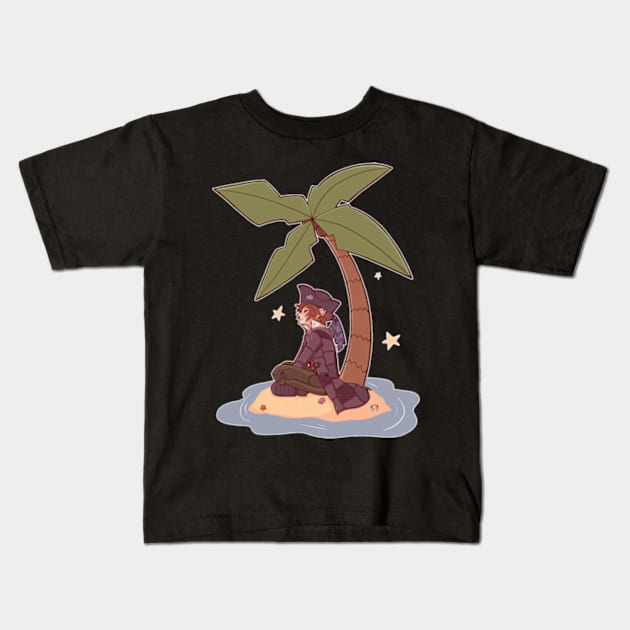 Pirate Island Kids T-Shirt by TaivalkonAriel